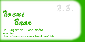 noemi baar business card